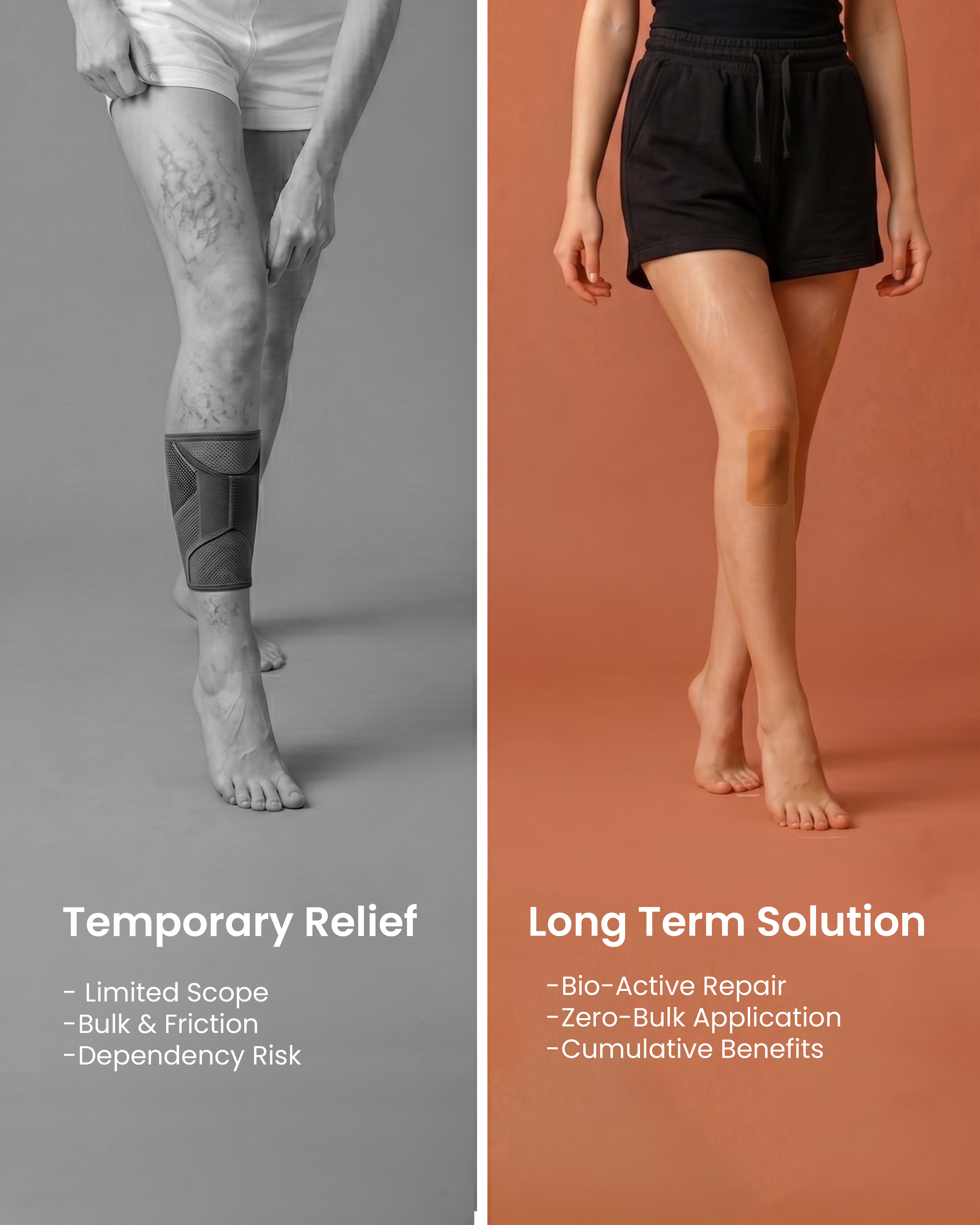 LumaFlow™ Varicose Vein Comfort Patches